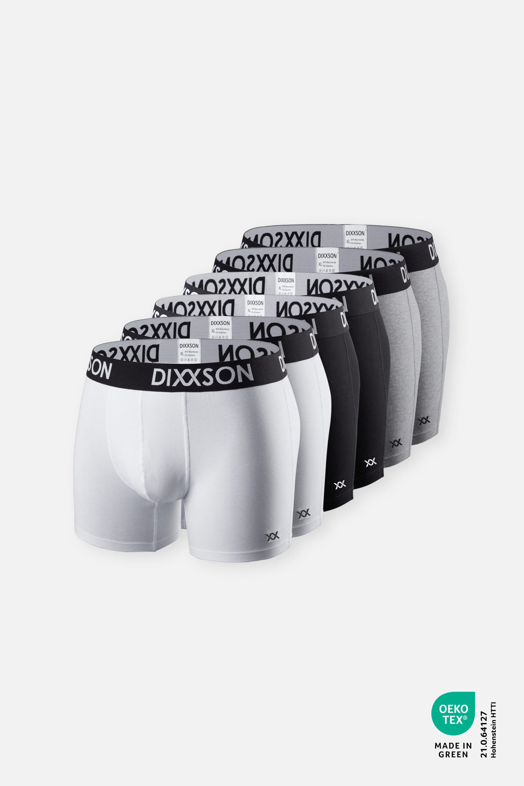DIXXSON Basic Boxershorts für Herren 6er Pack mix