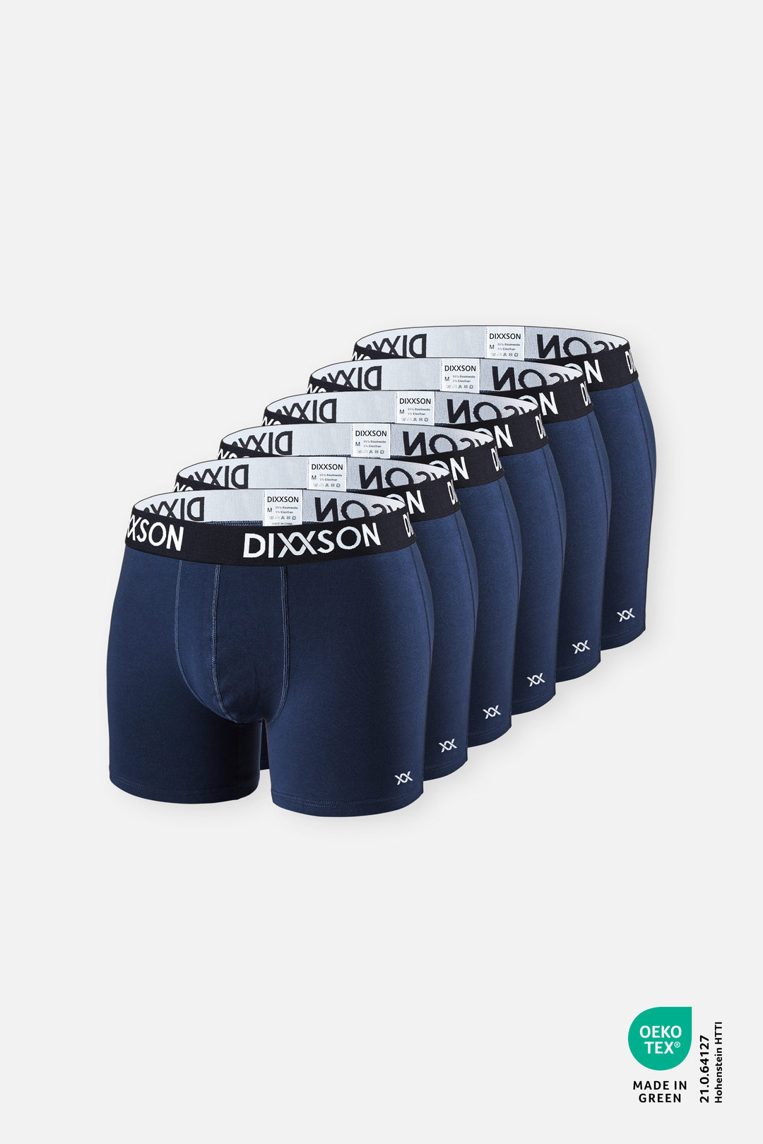 DIXXSON Basic Boxershorts für Herren 6er Pack navy