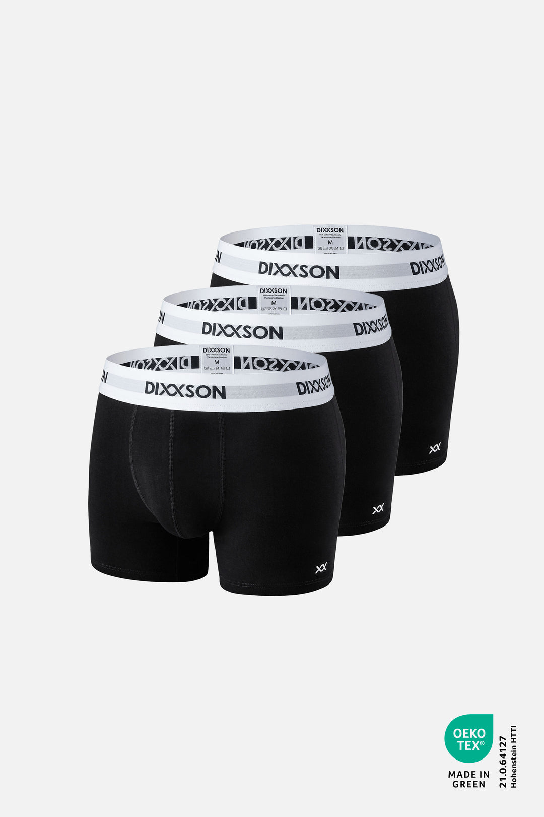 DIXXSON Premium Boxershorts für Herren 3er Pack schwarz