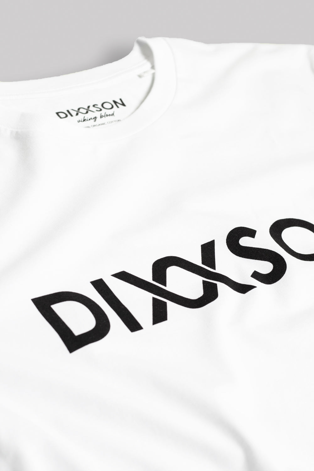 DIXXSON T-Shirt Bio-Baumwolle Ragnar white weiß Brustlogo