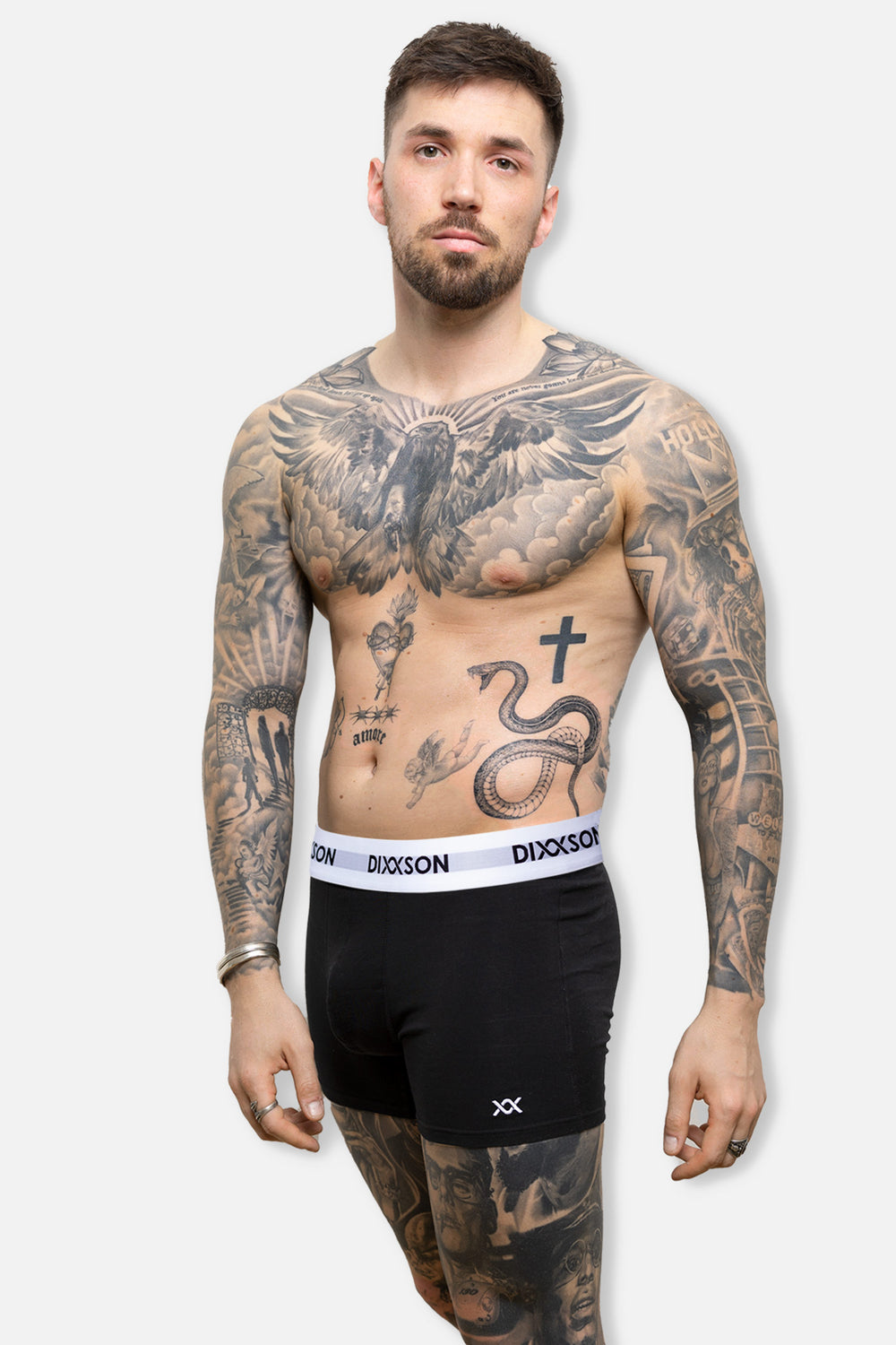 DIXXSON Premium Boxershorts für Herren schwarz Model