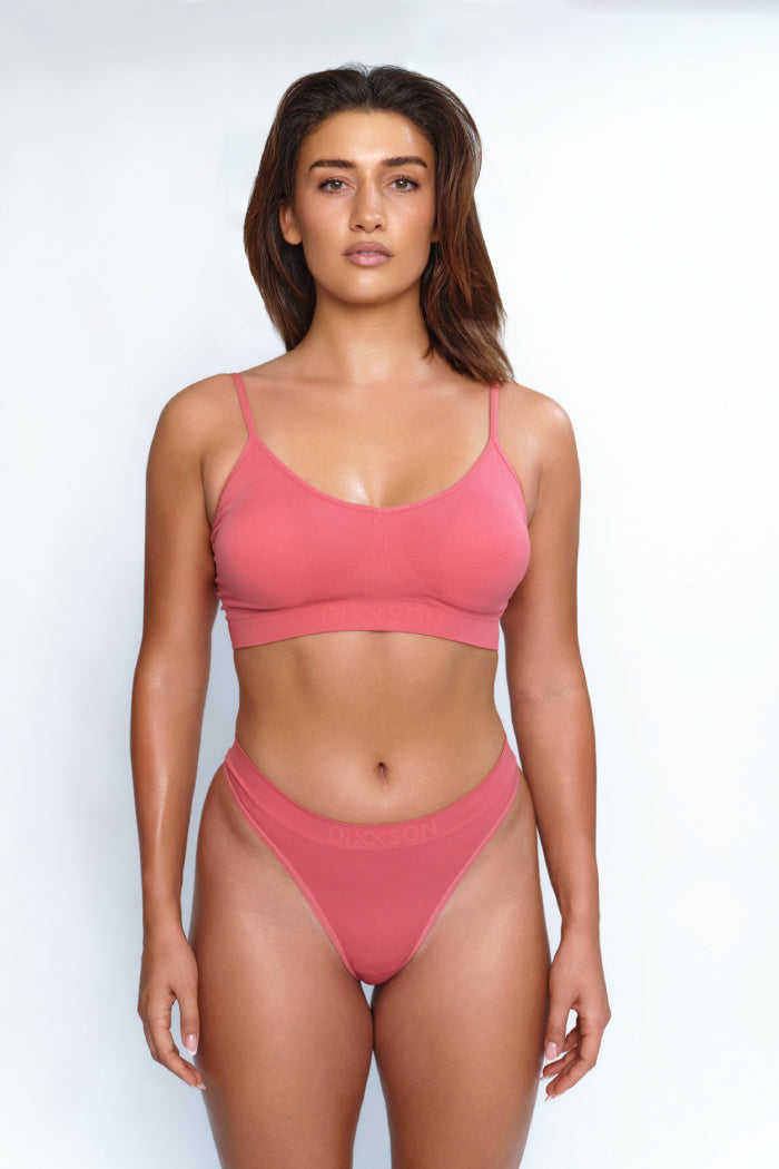 COMFY | BRALETTE DAMEN 3er PACK | BLACK-BLUEGREY-CORAL