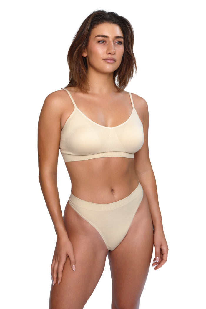 COMFY | TANGA DAMEN 3er PACK | BLACK-BLUEGREY-BEIGE