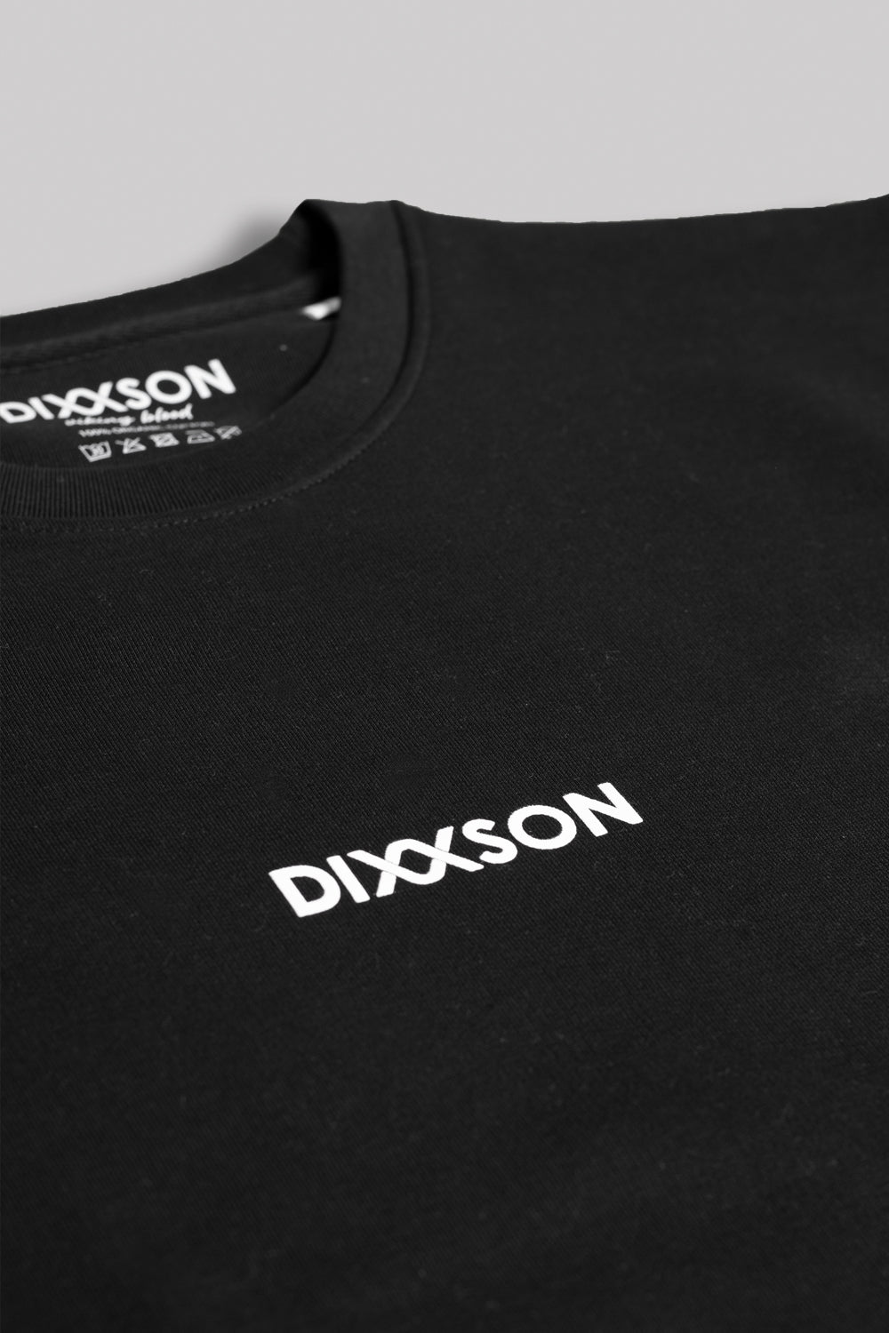 DIXXSON Crew Neck Sweater Bio-Baumwolle Ragnar black schwarz Burstlogo